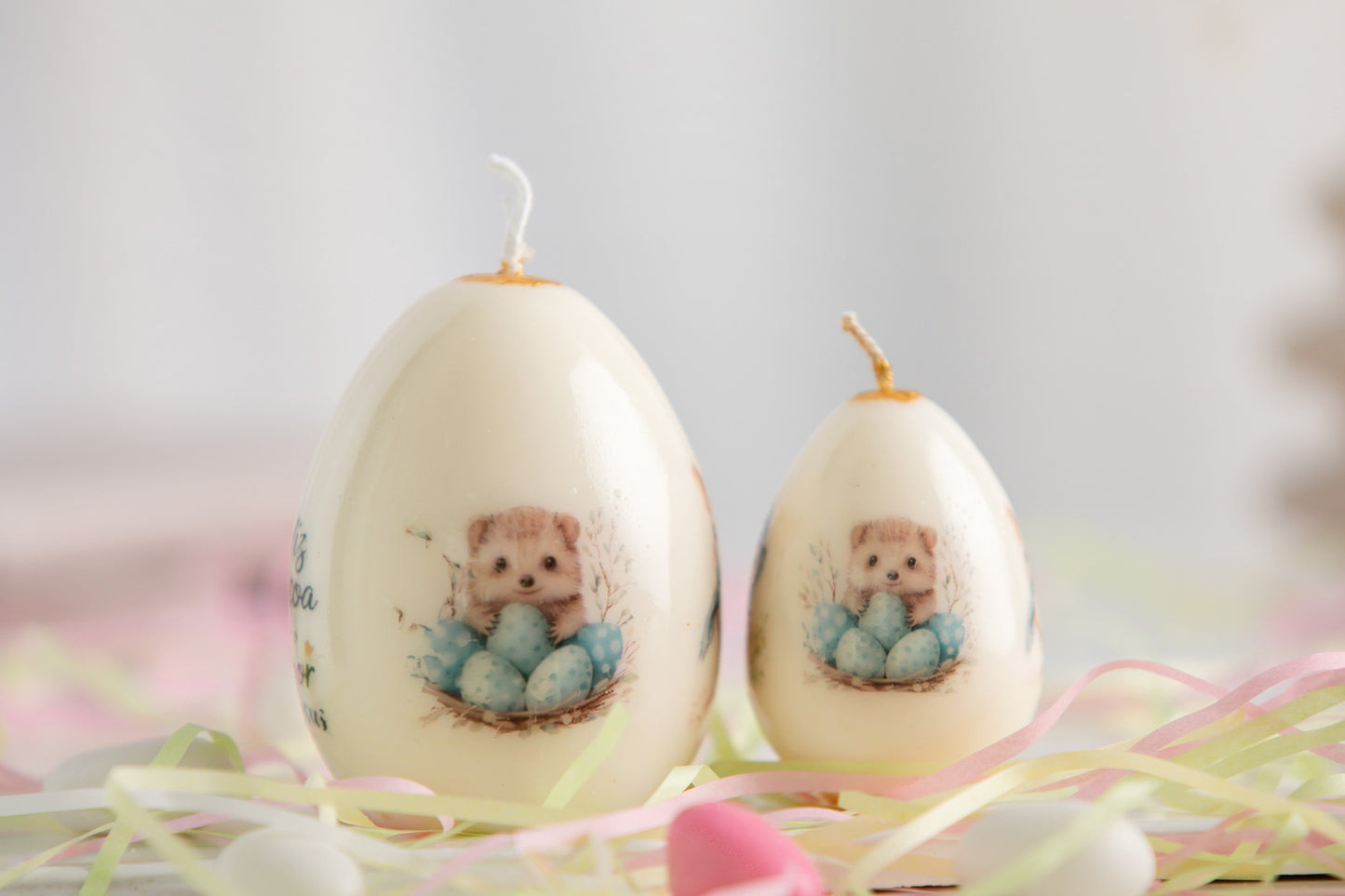 Vela Decorativa com Aparência de Porcelana