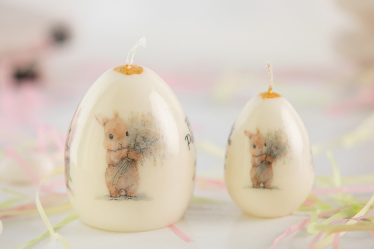 Vela Decorativa com Aparência de Porcelana