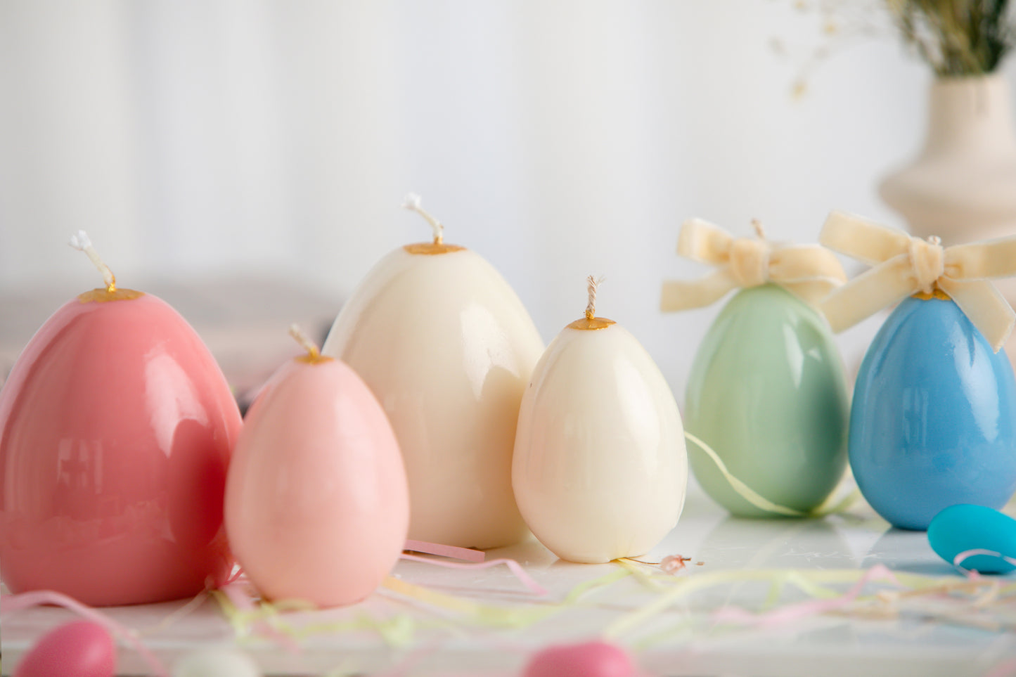 Vela Decorativa com Aparência de Porcelana