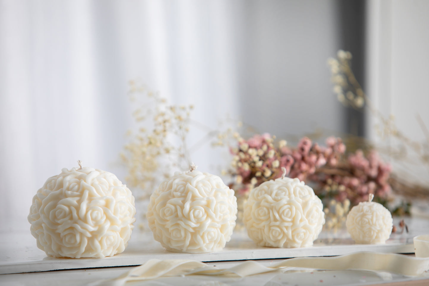 Velas Bola de Rosas