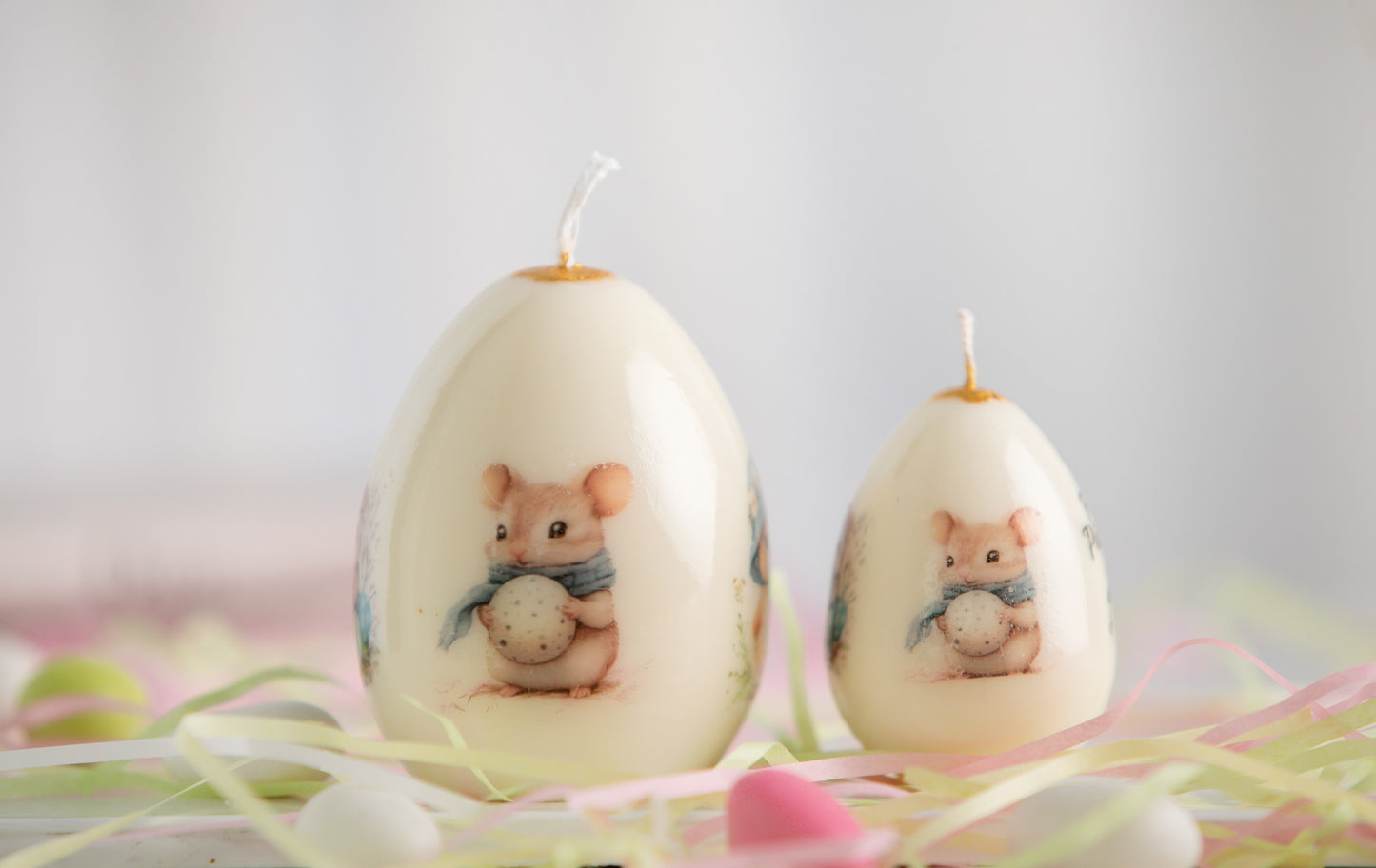 Vela Decorativa com Aparência de Porcelana