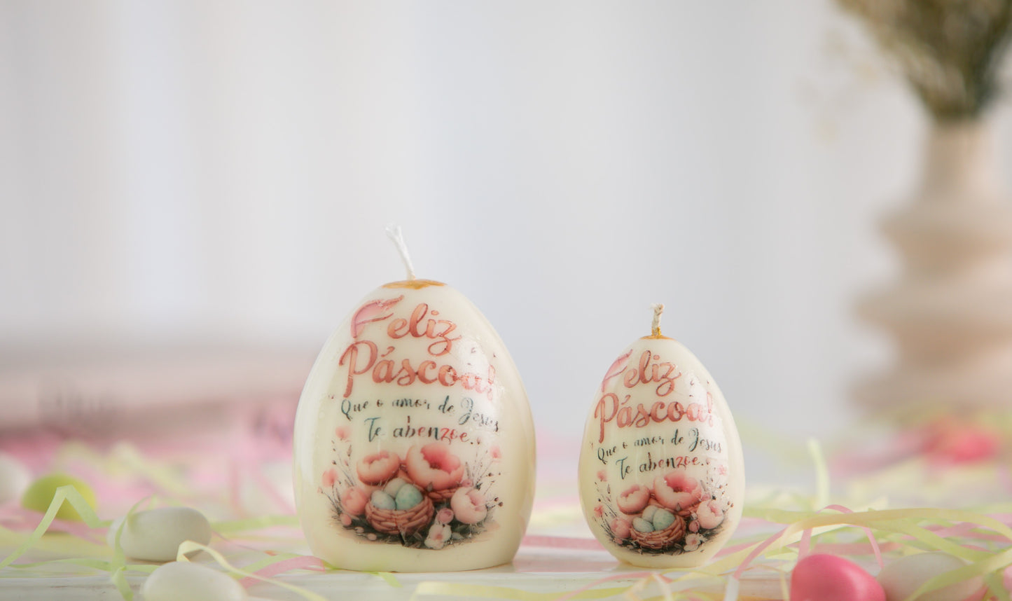 Vela Decorativa com Aparência de Porcelana